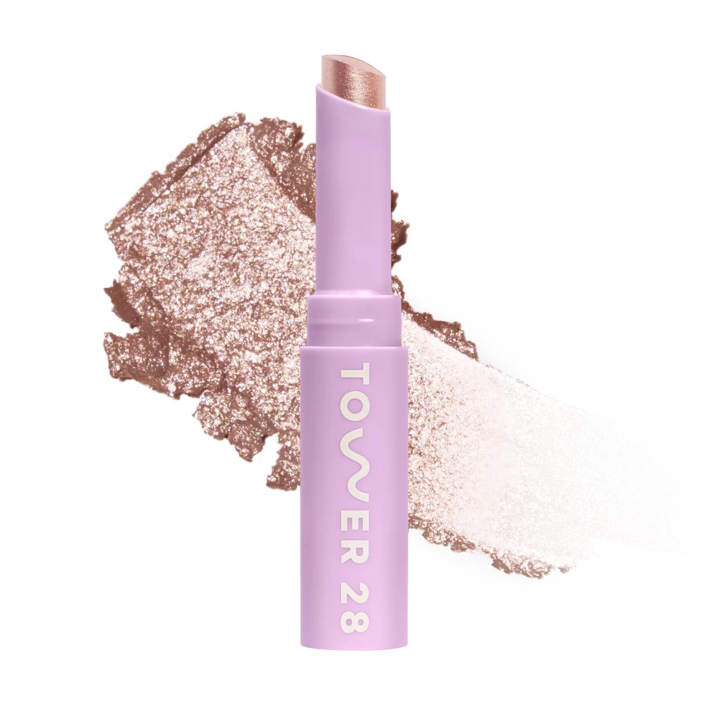 Tower 28 GoGo Cooling Shimmer Eyeshadow Troubadour Golden Amber