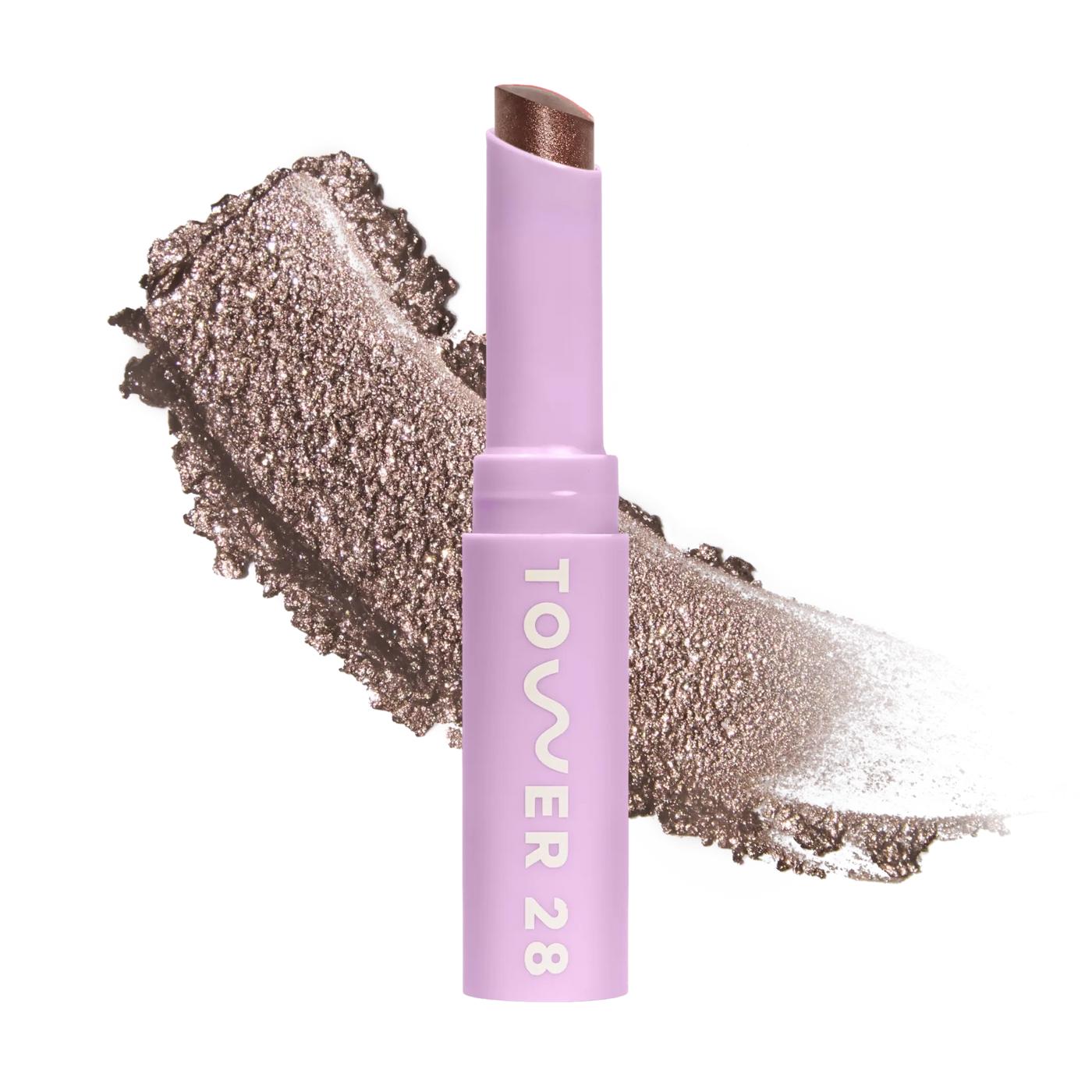 Tower 28 GoGo Cooling Shimmer Eyeshadow Whisky Chocolate Brown