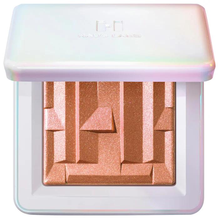 HAUS LABS BY LADY GAGA Bio-Radiant Gel-Powder Highlighter with Pink Amethyst - magenta pink