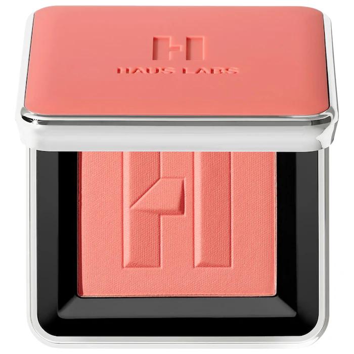 HAUS LABS BY LADY GAGA Color Fuse Talc-Free Blush Powder With Fermented Arnica Color: Pomelo Peach - soft coral