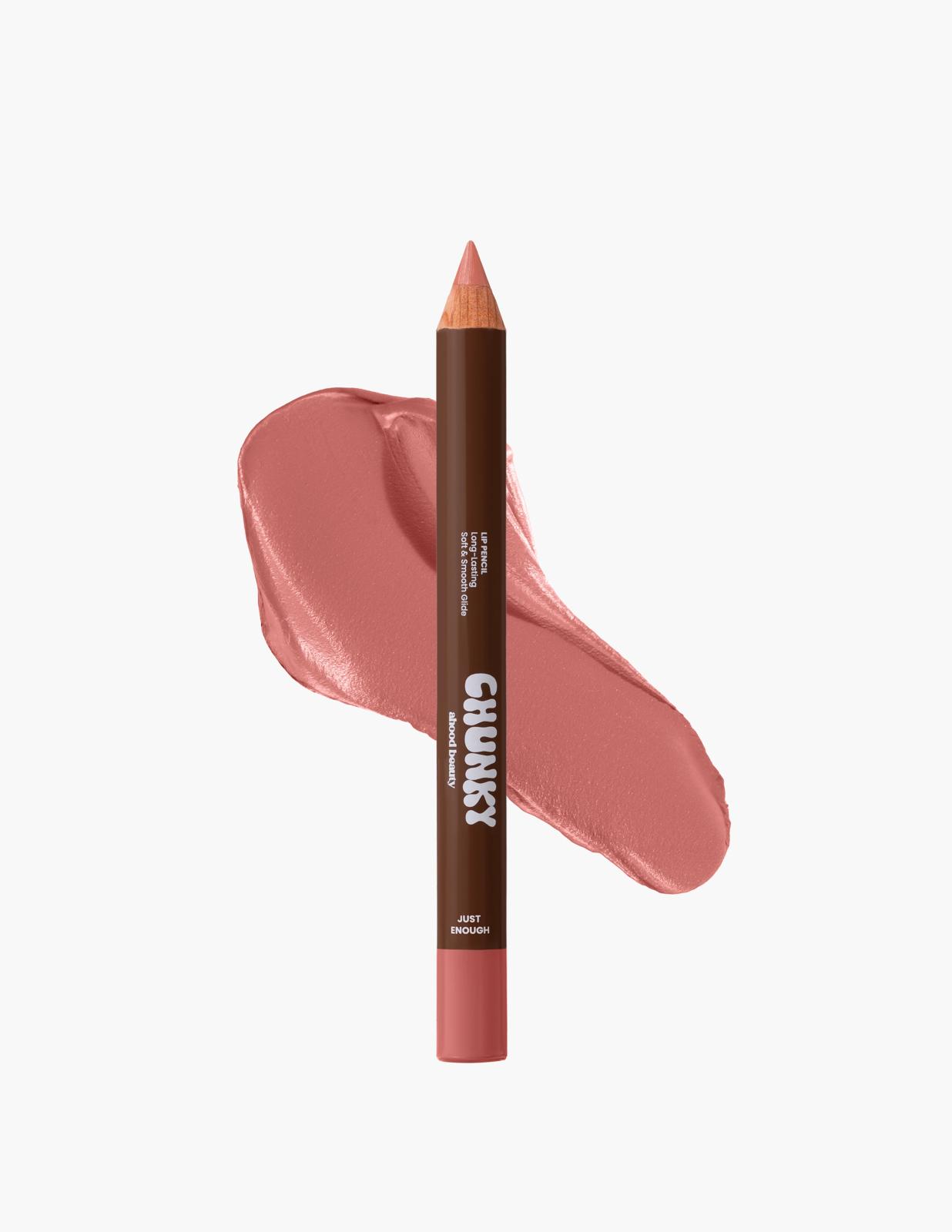 AHOOD BEAUTY Chunky Lip Pencil Long-Lasting Soft & Smooth Glide - JUST ENOUGH