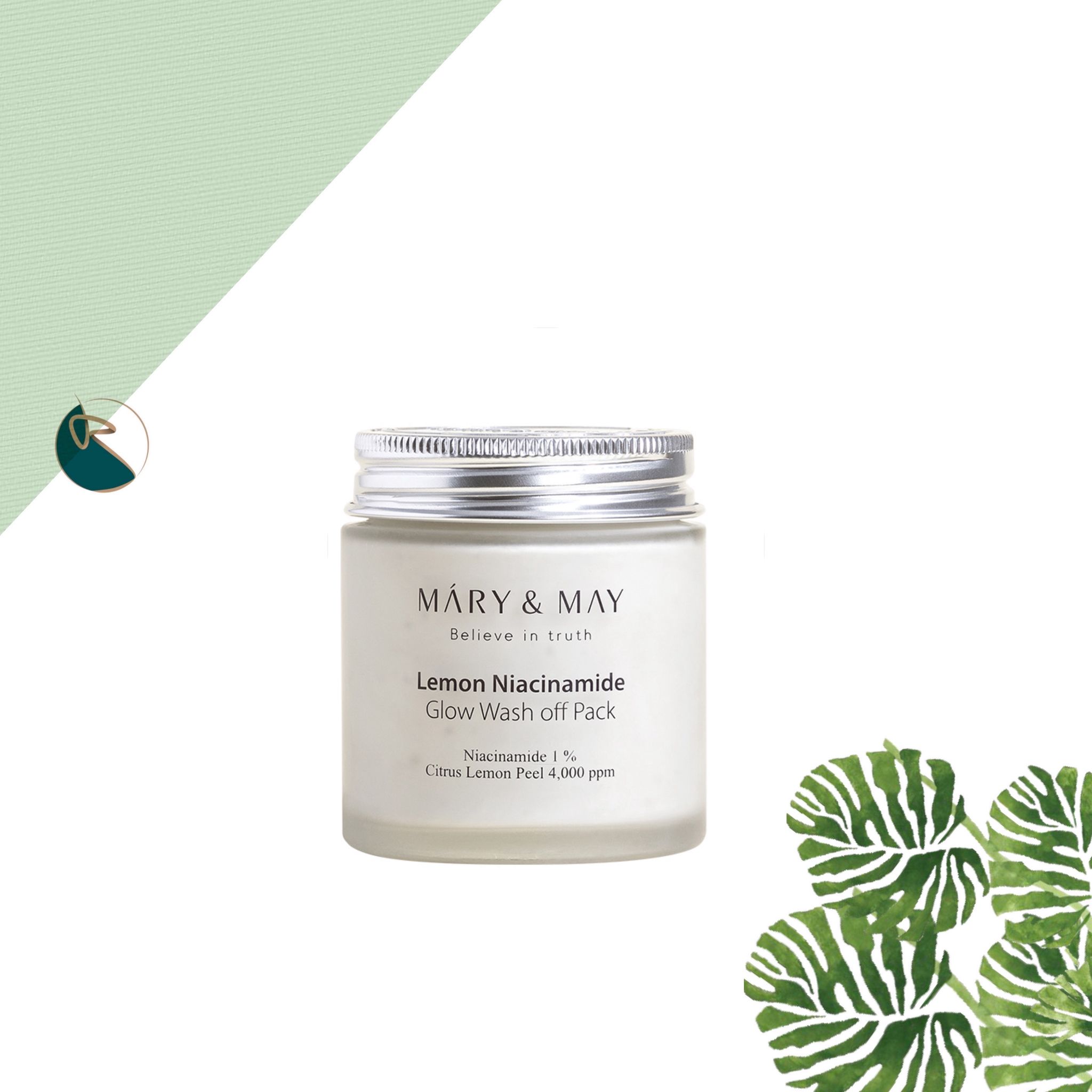 Mary&amp;May Vegan Lemon Niacinamide Glow Wash Off Pack 125g