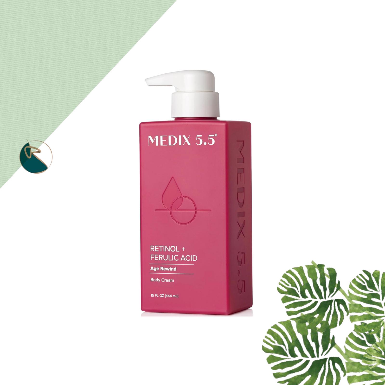 Medix 5.5 Retinol+ Ferulic Acid Age Rewind Body Cream 444ml