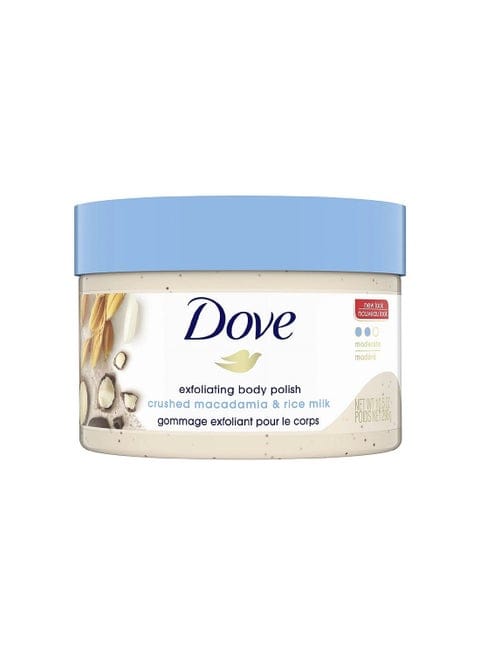 Dove Crushed Macadamia &amp; Rice milk Body Polish 298G