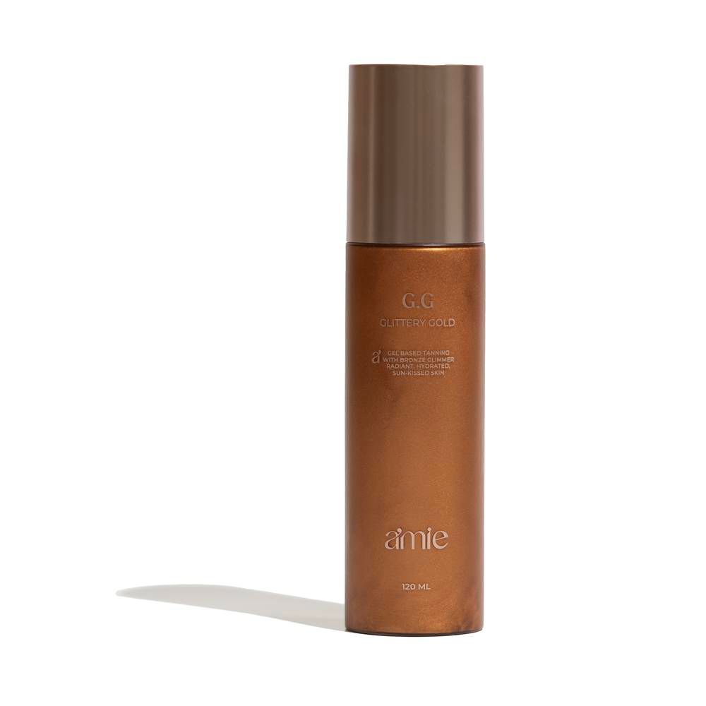 a’mie Glittery Gold Tanning Gel 120ml