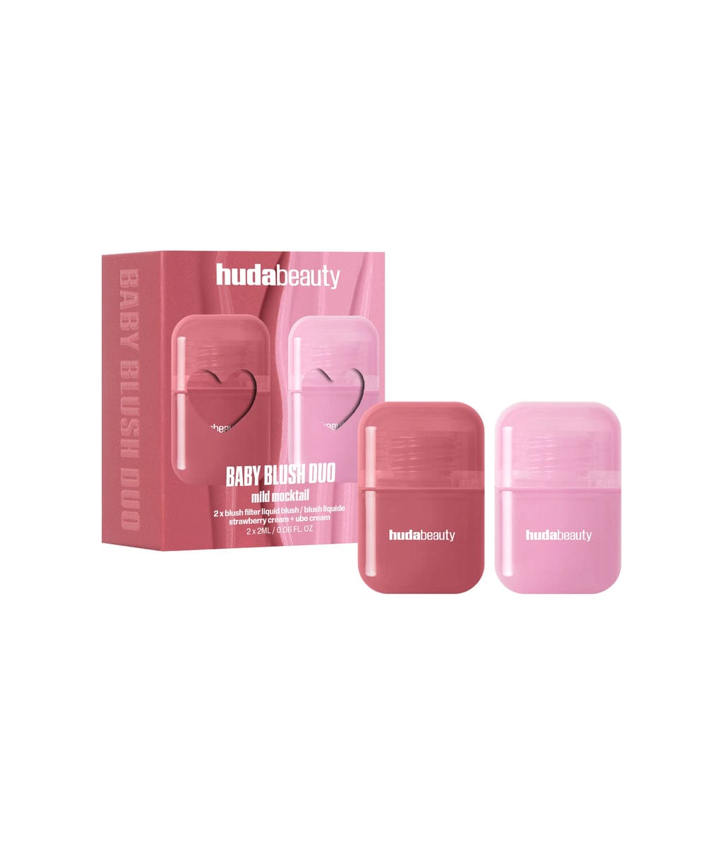 HUDA BEAUTY Baby Blush Duo Mild Mocktail - Strawberry Cream + Ube