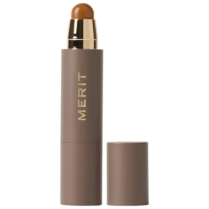 MERIT The Minimalist Perfecting Complexion Foundation and Concealer Stick - amber