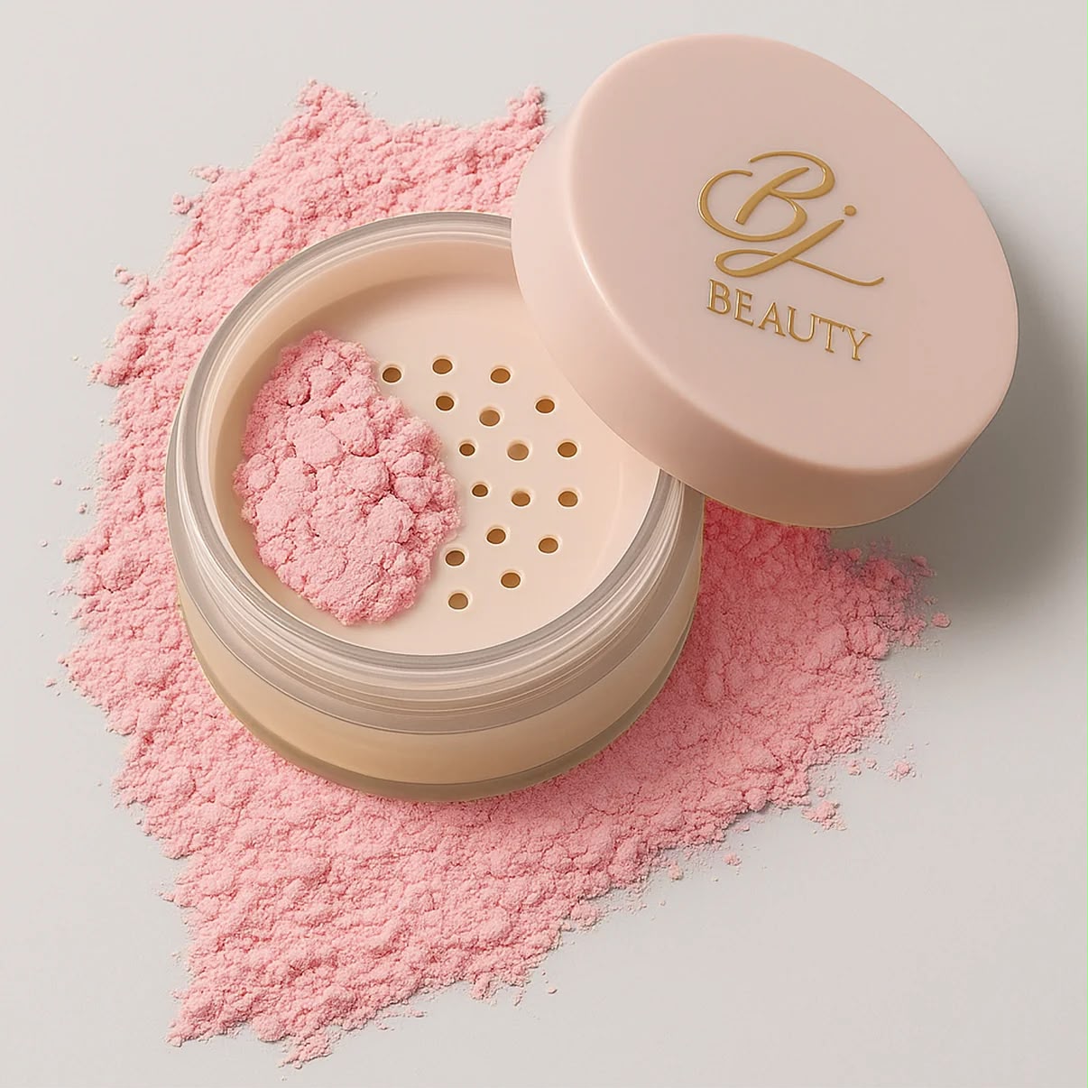 Bj Beauty Setting & Mattifying Loose Powder - Rose